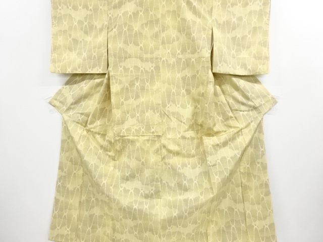 JAPANESE KIMONO / ANTIQUE KIMONO / SILK / TOKAMACHI TSUMUGI / WOVEN MESH PATTERN
